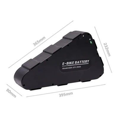 Bộ pin mới mang tính cách mạng: Bộ pin xe đạp điện Lithium Ion tam giác 52V 2...